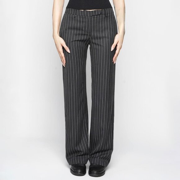 BNWT NOCTEX AMELIE PANTS IN BLACK STRIPE SIZE LARGE - Picture 1 of 5